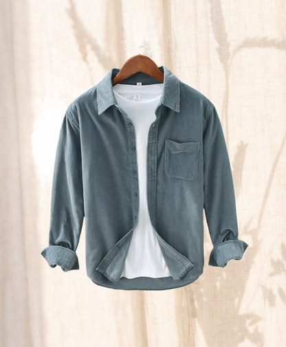 Corduroy Loose |  Long-sleeved Shirt