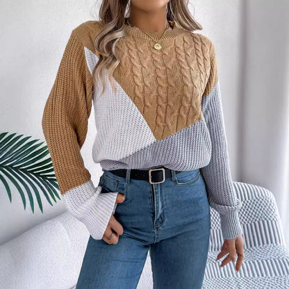 Isla | Contrast Knit Sweater