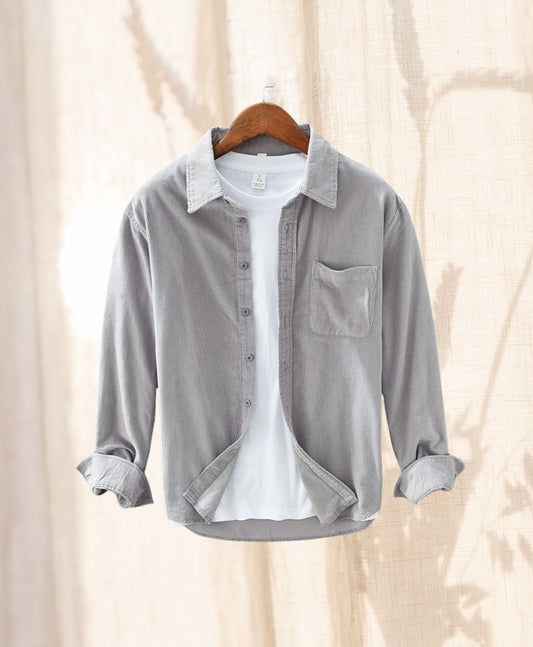 Corduroy Loose |  Long-sleeved Shirt