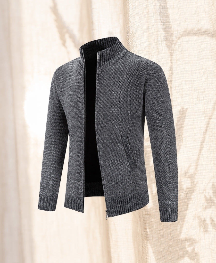 Velour Sweater Zip | Slank Cardigan