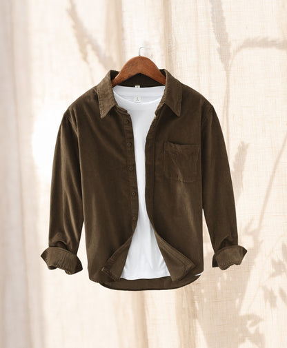 Corduroy Loose |  Long-sleeved Shirt