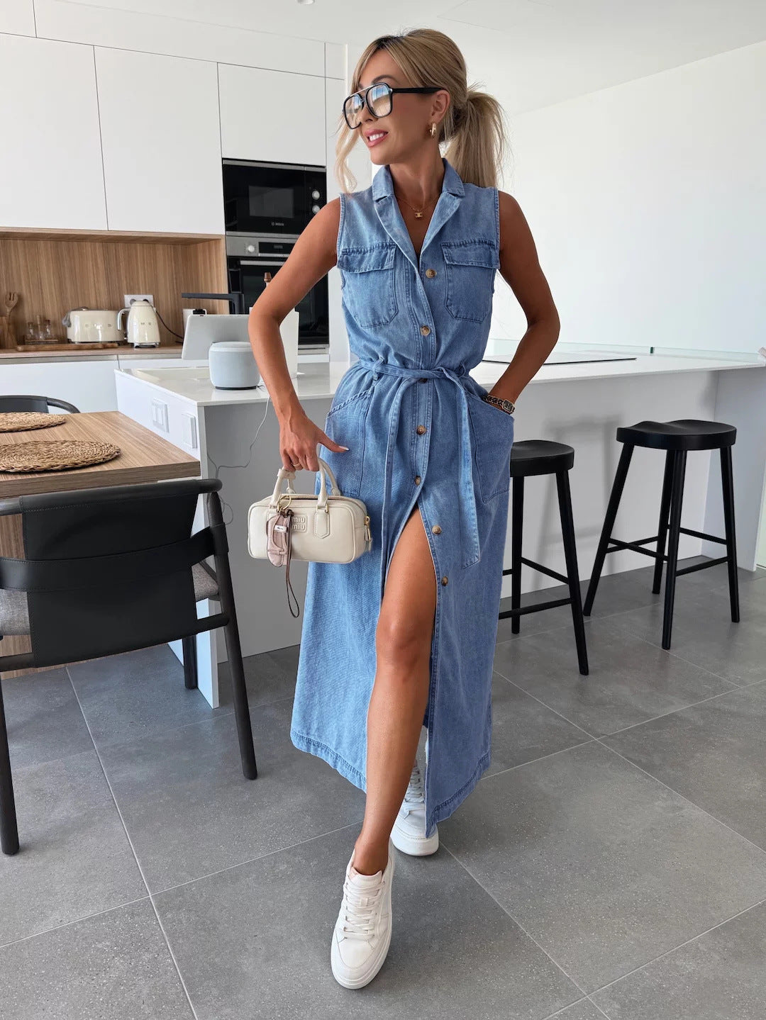 Isabel | Denim Grace Maxi