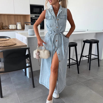 Isabel | Denim Grace Maxi