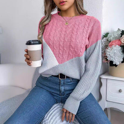 Isla | Contrast Knit Sweater